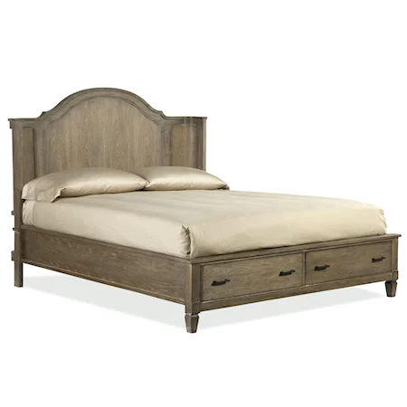 King Size Shelter Bed with Storage Footboard